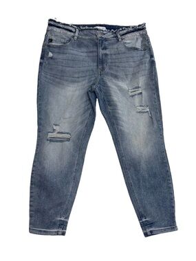 Womens Kancan Jeans For Maurice's Plus Size 20 Skinny Distressed
